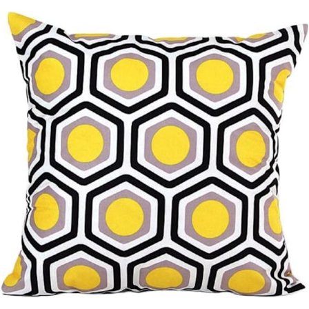Kuddfodral, geometrisk form soffa säng heminredning kuddfodral kuddfodral, gul