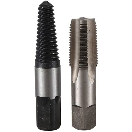 2 stk sett 1/2 tommers skrueuttrekker ødelagt vannrør røruttrekker vannrør gjengereparasjon kransett