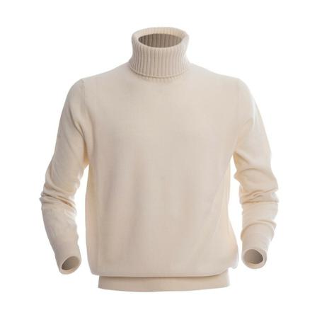 Ballantyne Turtleneck vit, Herr Stickade tröjor, Herr, Storlek: XL