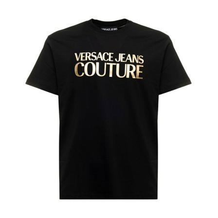 Versace Jeans Couture, T-Shirts Zwart, Heren, Maat:L