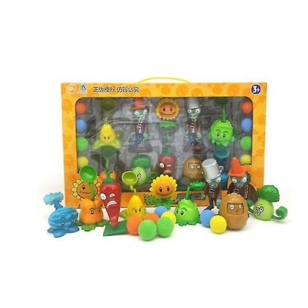 Planter vs. Zombie Toys Komplett sett Silikon Anime Figur Babydockor