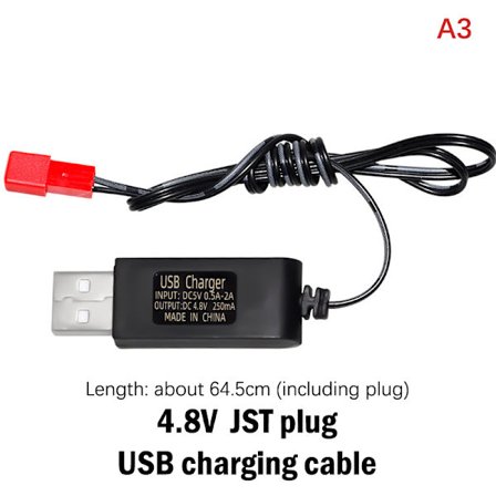 3,6 V 4,8 V 6 V 7,2 V NiMH-akku USB -laturi kaukosäätimelle