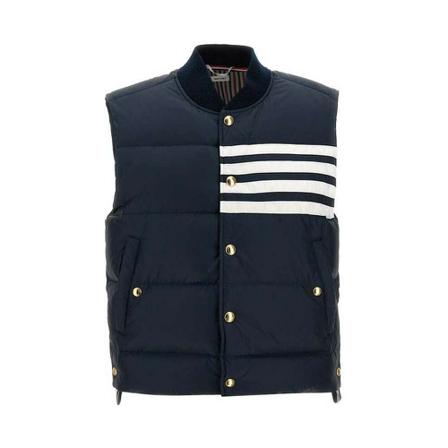 Thom Browne Vests , Blauw , Heren , Maat: XL