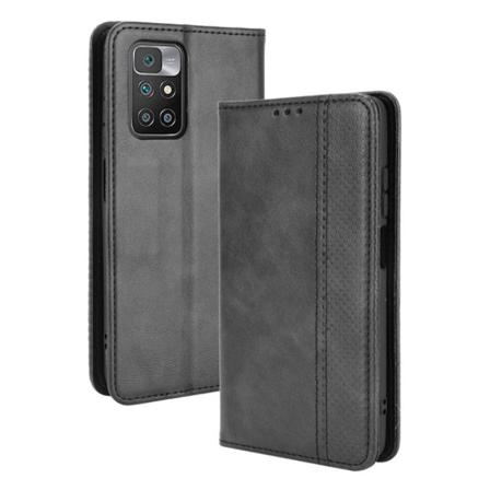 Xiaomi Redmi 10 Pung Stand Flip Telefonetui - Sort Black