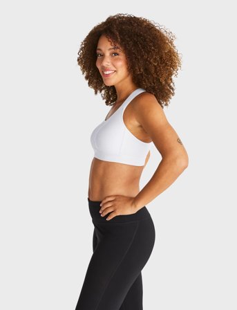 Swegmark Kimberly Iconic Sport Bra Moulded Cups - White - B x 90