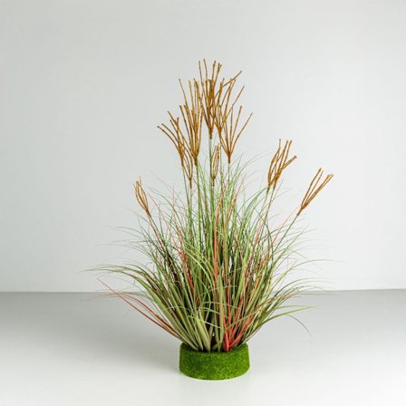 Kunstig Drage Skægplante, 90cm PVC, Grøn/Sennep