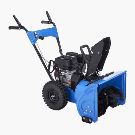 Biltema - ST56 Bensindrevet Totrinns Snøfreser, Egnet for Innkjørsler, Gangveier - Maks. Slynging 11 m