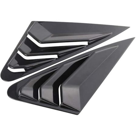 Blank svart bakre fönsterpersienner Triangel fönsterruta skyddskåpor lister för- A4 B9 2017-2019 Bilstyling