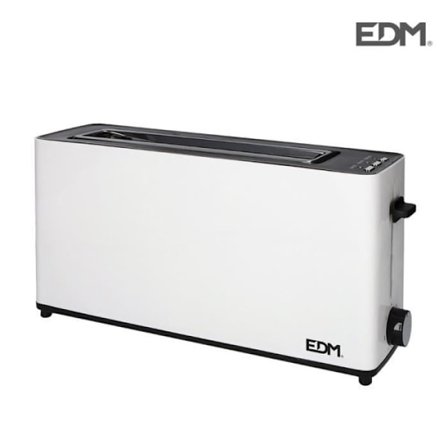 Brødrister - edm - 900w - lang slot - hvid