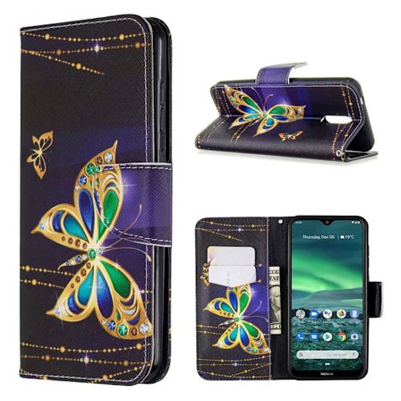 Wonderland Nokia 2.3 etui - Livlige Sommerfugle