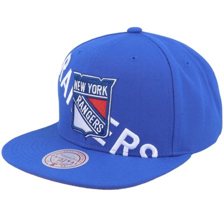 Mitchell & Ness - NHL Blau Snapback Cap - New York Rangers Full Frontal Vintage Blue Snapback @ Hatstore