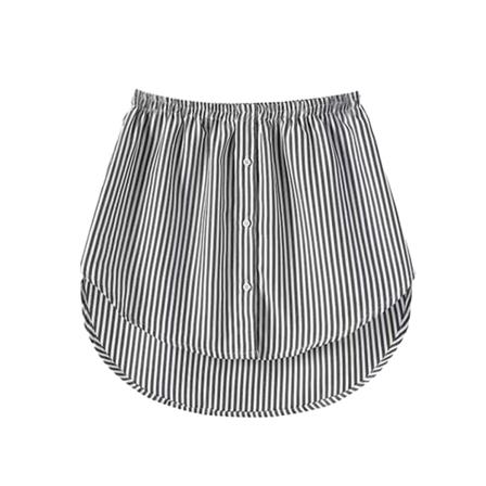 kjortförlängare svansblus Avtagbara fålltillbehör black white stripe S
