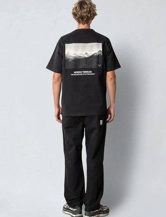 Fat Moose Peak T-Shirt - Black - S