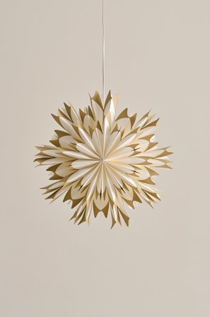 Jotex - CERES julestjerne ø 50 cm Hvit/brun - Kjøp Julestjerner hos Jotex