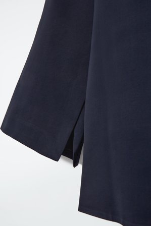 COS Women's Vestido Corto Con Escote Barco in Azul