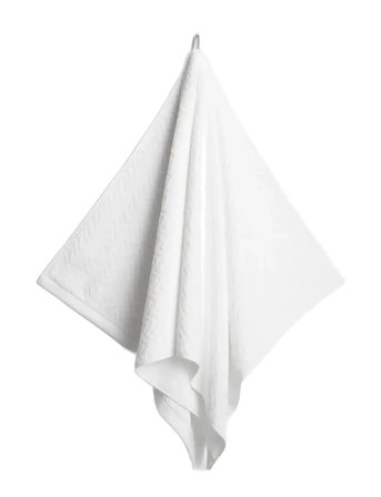 GANT Jacquard Herringbone Towel 70X140 - White - ONE SIZE