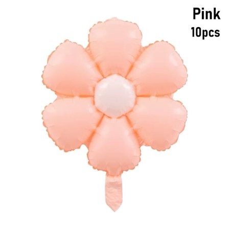 10 Stk Aluminiumsfolie Ballong Festdekor ROSA ROSA