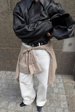 NA-KD Ceinture ronde à clous - Ceintures - Noir - XX-Small/X-Small