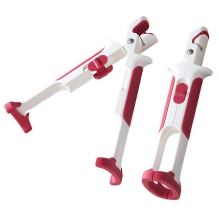 2-i-1 Multifunktionel Anti-Brand Klips til Varme Plader Egnet til Mikrobølgeovn og Madlavning Skridsikker og Anti-Brand Strygeplade Klips Hvid og Rød