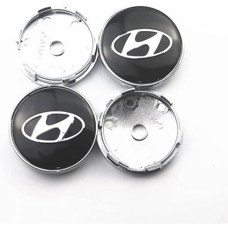 4kpl 60mm Pyörännavan Keskiökuppi Auton Logon Embleemi Logotypin Kansi Solaris Ix35 I20 I30 I40 Hyundai Tucson Creta Santa