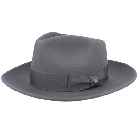 Brixton - Grå fedora Hatt - Swindle Convertabrim Grey/Grey Fedora @ Hatstore