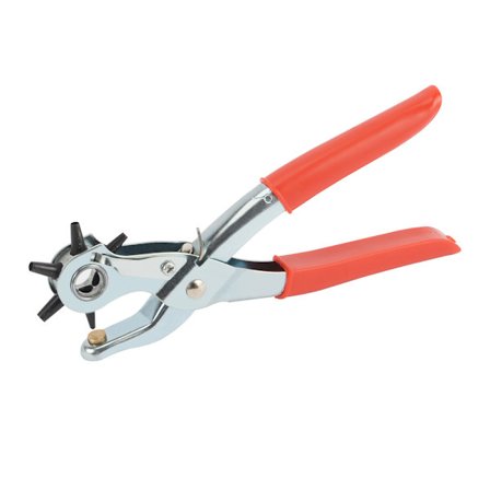 Læder syl, multistørrelse bælte hulslag, heavy duty roterende syl tang