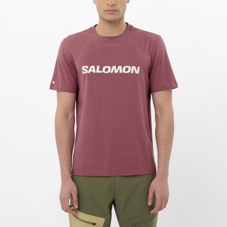 Salomon - Kurzarmshirt Herren Salomon Logo - Nocturne
