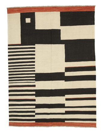 Kelim Moderne Vloerkleed 154X211 Wol, Afghanistan