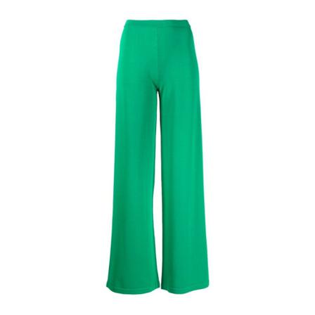 Federica Tosi Fte22Pk124.0Xxxxxx Wide Byxor grön, Dam Byxor, Dam, Storlek: L