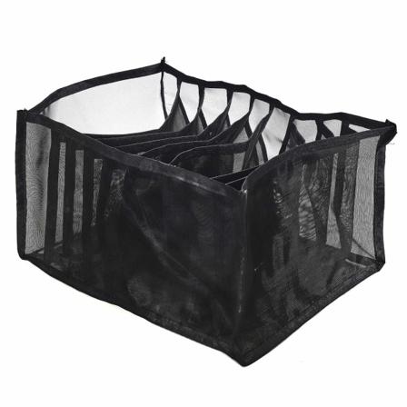 Klädförvaring, 9 Fack Svart