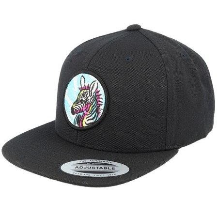 Kiddo Cap - Svart snapback Keps - Kids Zebra Black Snapback @ Hatstore