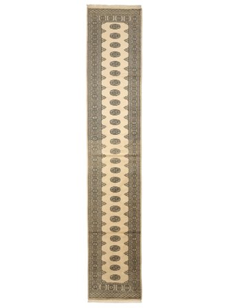 Medaillon Klein Pakistan Buchara 2Ply Teppich 81X432 Wolle
