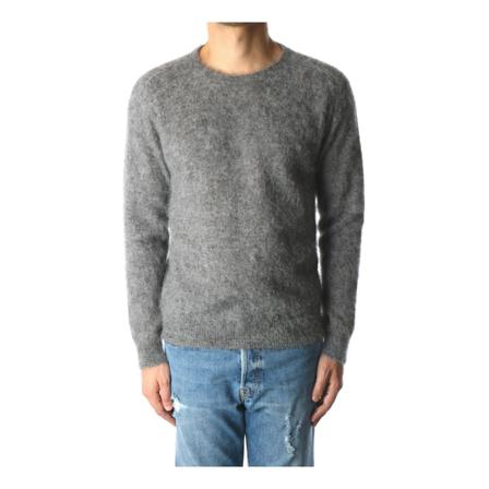 Mauro Grifoni, Round-neck Knitwear Grijs, Heren, Maat:M