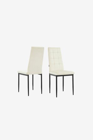 Loft24 - Ruokailutuoli 2-pack Becca - Valkoinen - Tuolit - - Homeroom