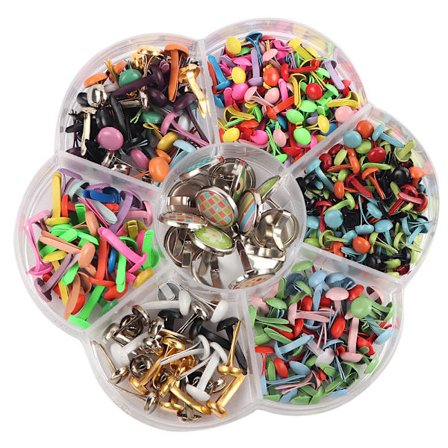 6-12mm blandede metall to-tann spiker Farge to-tann spiker Sau ho