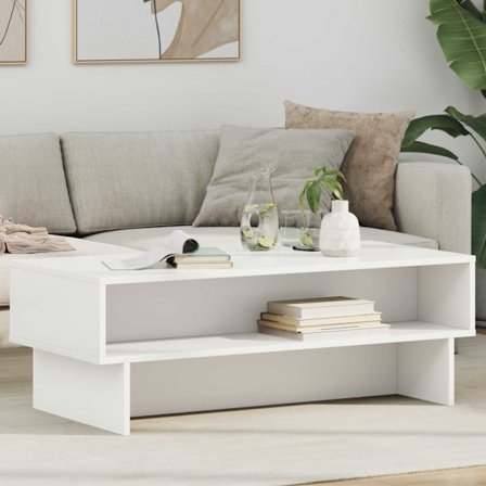 Kaffeebord Vit 100 x 46 x 35 cm Konstruerat trä