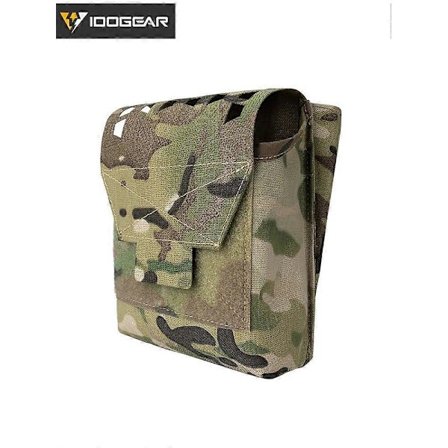 IDOGEAR Tactical Sundries -pussi SS STYLE JSTA -työkalupussi takaosan sisäänrakennetulla lipastaskulla MOLLE multi-camo monitoimipussi 35104 (LGL)