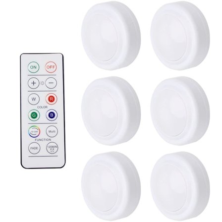 LED-spotlightset – 6 snygga lampor med 2 praktiska fjärrkontroller