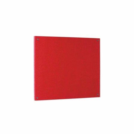 Recycled fire-retardant noticeboard, 1200x900 mm, red