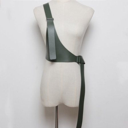 Väst Rem Bälte Steampunk Sele GRÖN green