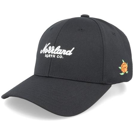 SQRTN - TGN Script Hooked Cap Black Adjustable Adjustable Black Cap - @ Hatstore
