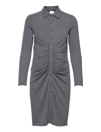 Mltamia Lia L/S Jersey Abk Dress 2F A. Dresses Bodycon Dresses Grå Mamalicious