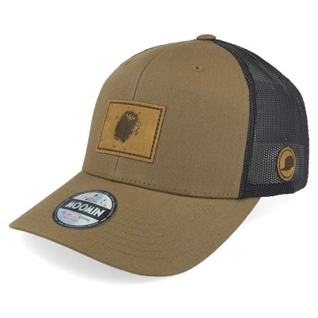 Moomin - Beis trucker Gorra - Stinky Engraved Patch Brown/Black Trucker @ Hatstore