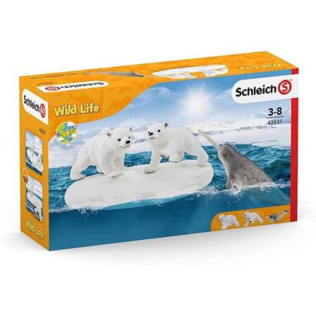 Schleich Wild Life Kanande Isbjörnar 42531 Multifärg