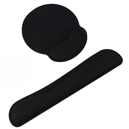Musmatta och tangentbordsstödsset, ergonomiskt handledsstöd Vattentätt halkfritt minnesskum tangentbords handledsstöd Yo