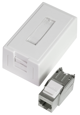 Elko EKO02824 Modulæruttak 6 A, RJ45 1 kobling, Datamaskin & surfing