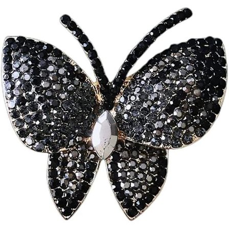 Kristall Rhinestone Fjärils Brosch Pin För Kvinnor Flickor Elegant Sparkle Fjäril Kavajslag Pin Bröllop Brud Bal Klänning Tillbehör