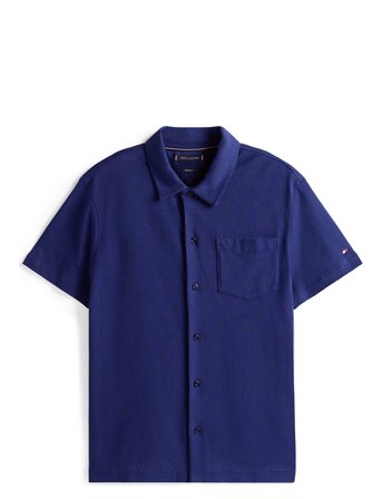 Tommy Hilfiger | Open Knit Full Placket Reg Polo | L