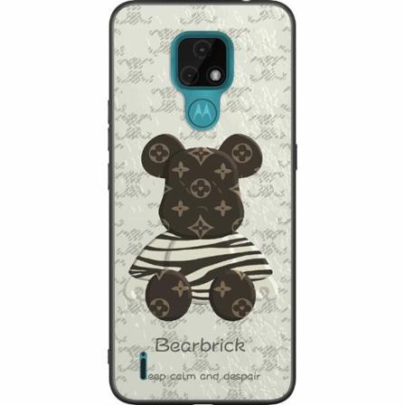 Motorola Moto E7 Svart Skal Brown Bear