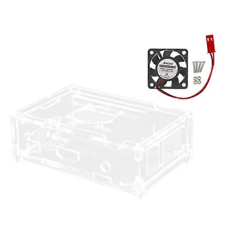 Akryyli Kotelo Laatikko OrangePi PC:lle Läpinäkyvä Kotelokansi Jäähdytystehokas Jäähdytin